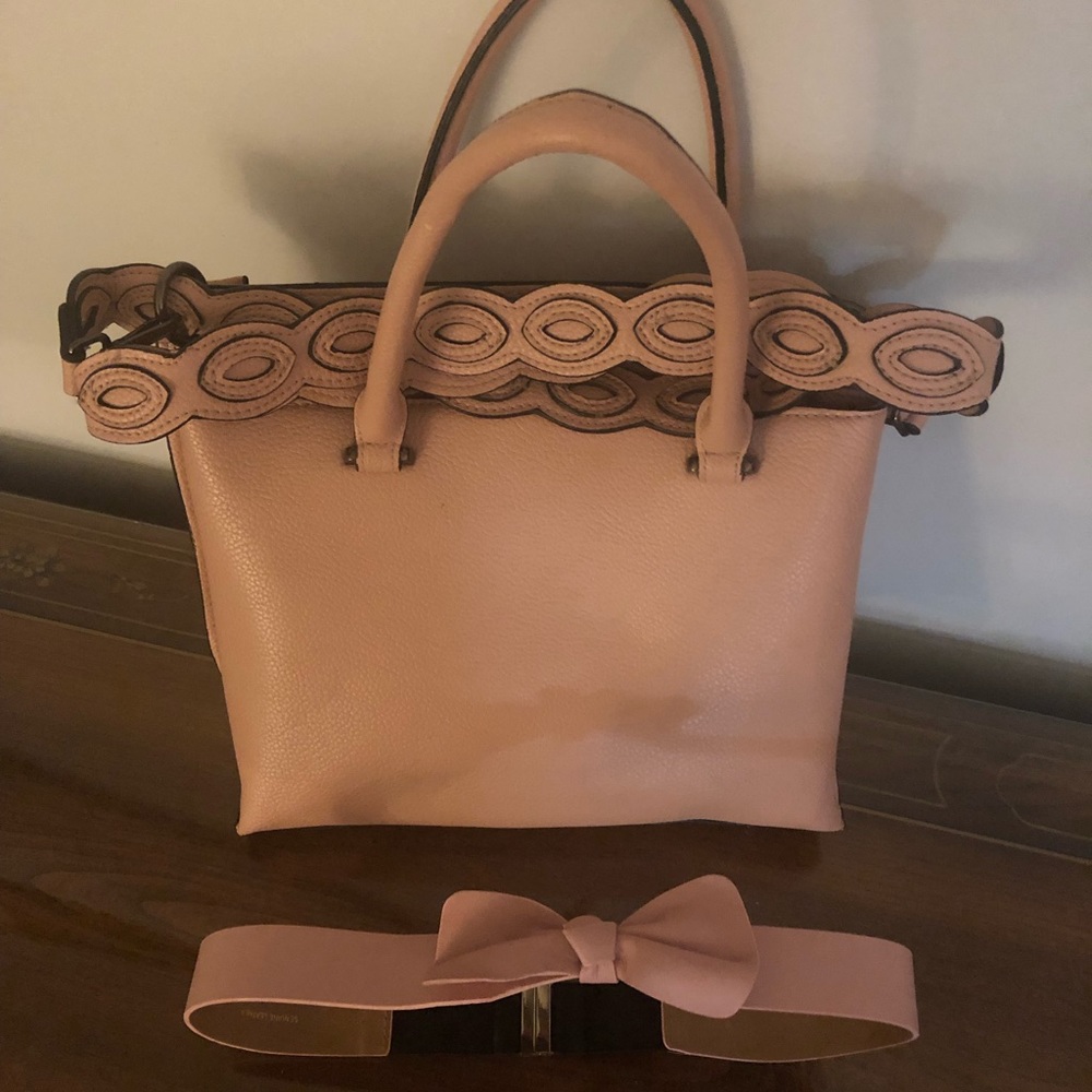 Pink purse and belt